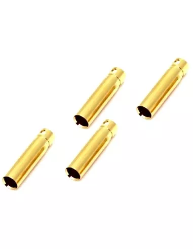 Gold Banana Plug - 4.0mm  Female (4 U.) Fussion FS-00074 - R/C Plugs