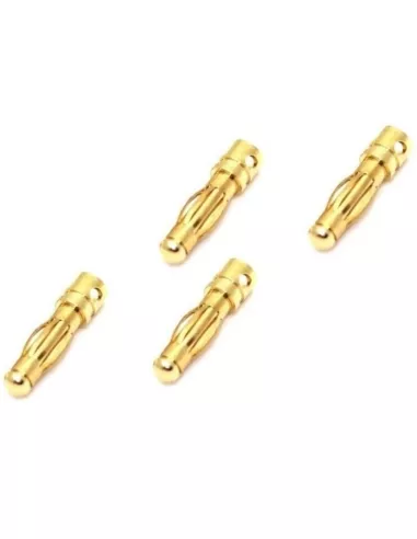 Gold Banana Plug - 4.0mm Male (4 U.) Fussion FS-00073 - R/C Plugs