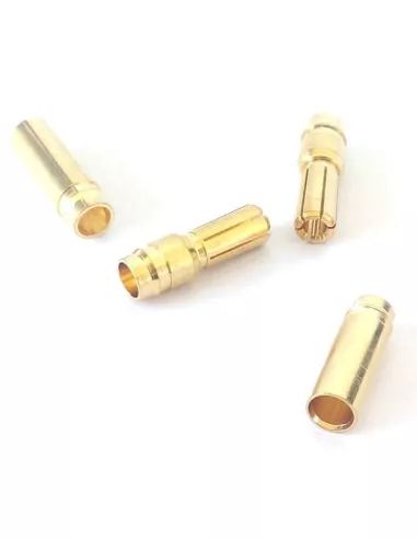 Connecteurs 5mm Gold mâle / femelle (2 Paire) Fussion FS-00078 - R/C Plugs