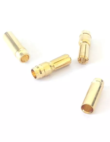 Connecteurs 5mm Gold mâle / femelle (2 Paire) Fussion FS-00078 - R/C Plugs