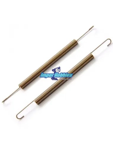 Muelles de escape unión codo - motor largos (2 Uds.) Hobao Hyper 86224 - Juntas y muelles de escape RC