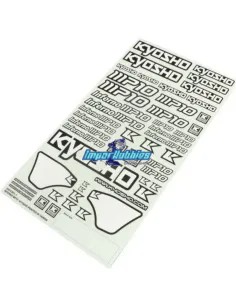 White Decal Sheet Kyosho Inferno MP10 IFD411 - Kyosho Inferno MP10 - MP10 TKI2 Nitro Kit - Spare Parts & Option Parts