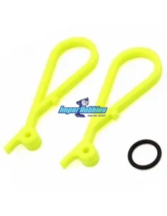 Tirette d'ouverture de réservoir jaune (2 U.) Kyosho Inferno MP9 / MP10 / MP10T IF444-02KY - Kyosho Inferno MP9 TKI2 / TKI3 - Pi