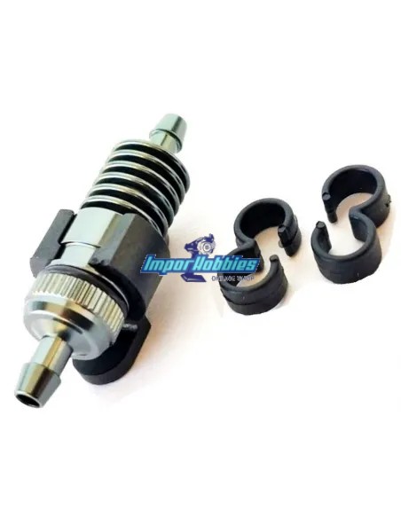 Filtro de combustible gris & soporte Escala 1/10 - 1/8 Fussion FS-EG013 - Filtro y tubo de combustible