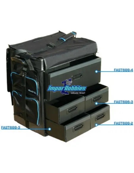 Maleta transporte 1/8 Mega Hauler Fastrax F8 FAST688 - Maletas y bolsas de transporte RC