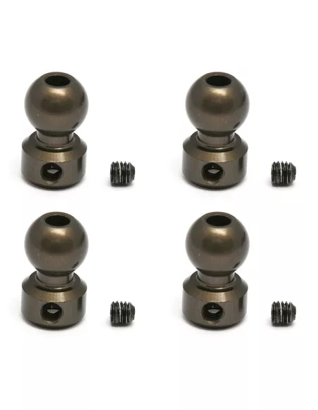 Swaybar Pivot Ball Set (4 U.) Team Associated RC8.2 / RC8.2e AS89536 - Team Associated RC8.2 Factory Kit - Spare Parts & Option 