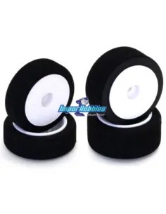 Sponge Tire Set - Soft (4 U.) Kyosho Mini-Z Buggy Lazer / MP9 MBT003S - Kyosho Mini-Z Buggy - Wheels & Tyres