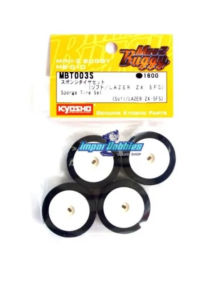 Neumáticos espuma con llanta - Soft (4 Uds.) Kyosho Mini-Z Buggy Lazer / MP9 MBT003S - Neumáticos y llantas Kyosho Mini-Z Buggy