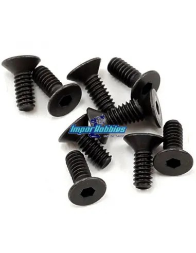 Tornillos de acero M2X6mm cabeza allen cónica (10 Uds.) Fussion FS-TF2006 - Tornillos de acero M2 - M2.5
