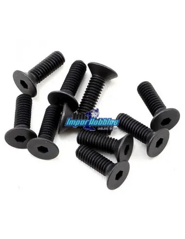 Vis tete fraisee hex M2.5X8mm (10 U.) Fussion FS-TF2508 - Vis en acier M2 et M2.5
