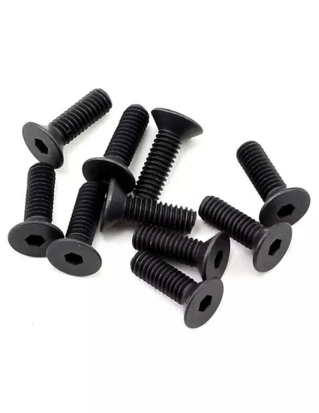 Flat Head Screws M2.5X8mm (10 U.) Fussion FS-TF2508 - Steel Screws - M2 & M2.5