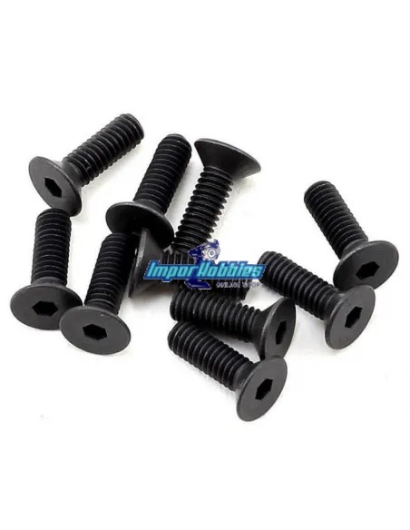 Vis tete fraisee hex M2.5X8mm (10 U.) Fussion FS-TF2508 - Vis en acier M2 et M2.5