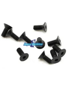 Tornillos de acero M2.5X6mm cabeza allen cónica (10 Uds.) Fussion FS-TF2506 - Tornillos de acero M2 - M2.5