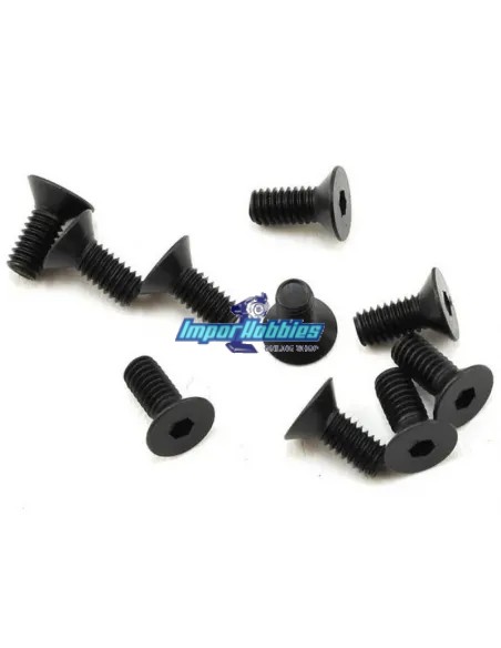 Vis tete fraisee hex M2.5X6mm (10 U.) Fussion FS-TF2506 - Vis en acier M2 et M2.5