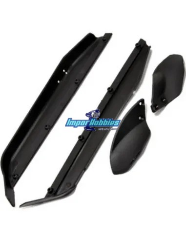 Protectores laterales de chasis / Deflector de barro Hobao Hyper SS / SSe / SST 90023 - Hobao Hyper SS & SSe Nitro & Eléctrico