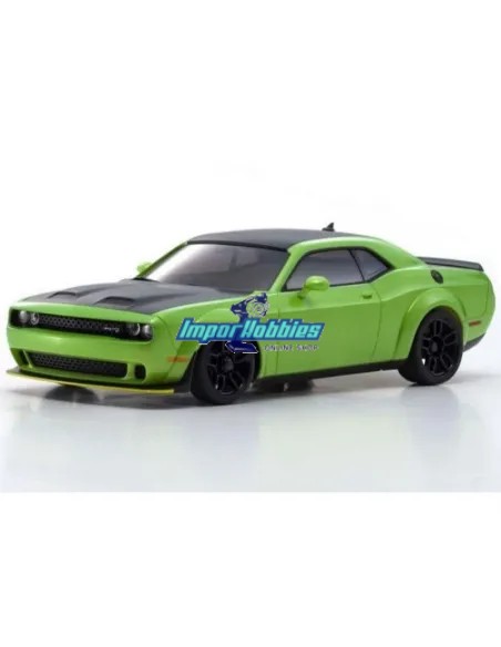 Carrosserie blanche à peindre 98mm + Jantes Kyosho Mini-Z AWD Dodge Challenger MZN203 - Carrosseries à peindre (Blanche) Kyosho 