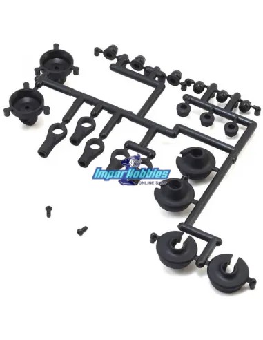 Pieces plastique amortisseurs Kyosho Ultima RB6 / RB6.6 / RB7 / RT6 / SC6 & Lazer ZX6 / ZX7 UM753-1B - Kyosho Ultima SC6 - Pièce