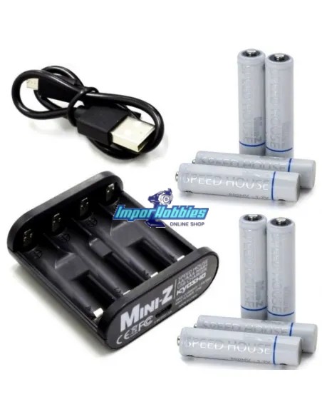 Chargeur compact Ni-Mh AA / AAA 1A Speed House Kyosho 71999 - Chargeur de batteries pour modèles RC