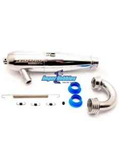 Escape completo pulido 1/8 Buggy .21 - .30 Hobao Hyper 85107 - Sistemas de escape motores .21 / .25 / .28 / .30 / .32