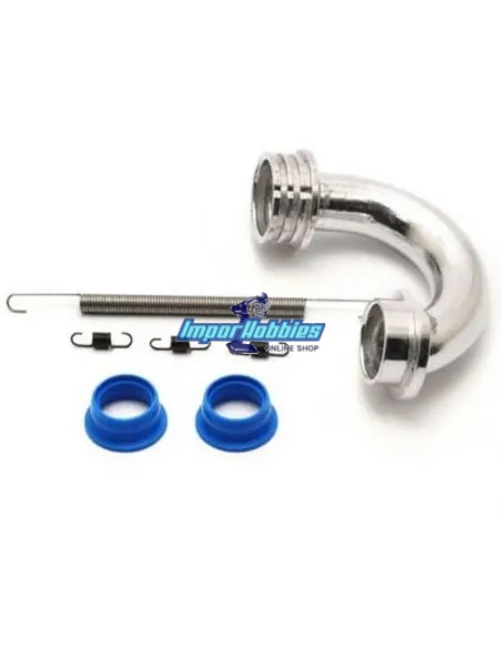 Coude de résonateur 1/8 Buggy .21 - .30 Hobao Hyper 85104 - Kit d'échappement pour moteurs .21 / .25 / .28 / .30 / .32