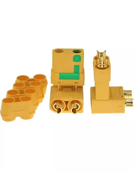 Connector - XT90-S Anti-Spark Male - Female (2 Pairs) Fussion FS-00030 - R/C Plugs