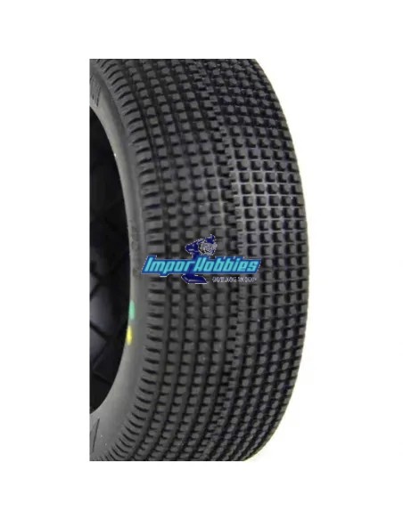 Pneus AKA Double Down Medium Long Wear (4 U.) sans jantes ni inserts 14019ZXT - Pneus AKA Race - 1/8Th Buggy