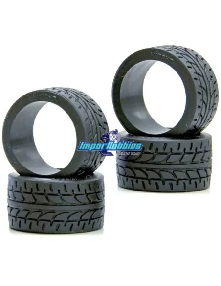 Neumático Kyosho Mini-Z Racing Radial 11mm ancho 40 Shore (4 Uds.) MZW38-40 - Neumáticos Kyosho Mini-Z MR-03 / AWD / RWD & FWD