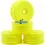 Jantes jaunes AKA EVO 1/8 Buggy Hex 17mm (4 U.) 24003Y - Jantes et inserts 1/8Th Buggy