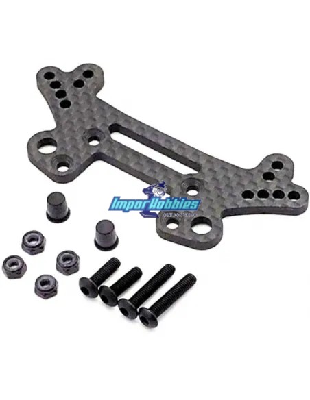 Support amortisseur arrière carbone - Option Kyosho Fazer Touring MK2 FAW223 - Kyosho Fazer MK2 FZ02S - Pièces detachées et opti