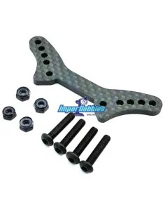 Soporte de amortiguador delantero en carbono - Opción Kyosho Fazer Touring MK2 FAW222 - Kyosho Fazer MK2 FZ02S - Repuesto y opci