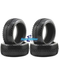 Pneus AKA Cross Brace Medium Long Wear (4 U.) sans jantes ni inserts 14004ZXT - Pneus AKA Race - 1/8Th Buggy
