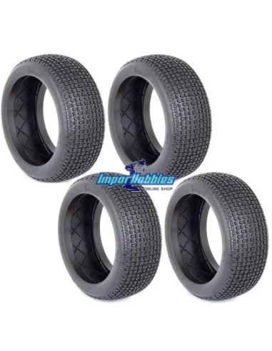 Ruedas AKA Catapult Soft Long Wear (4 Uds.) Solo Goma 14016XXT - Ruedas AKA Race 1/8 Buggy