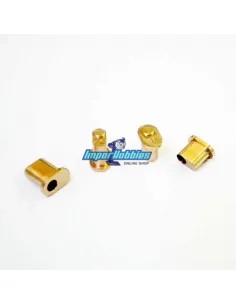 Set insertos metálicos roll-center Tipo A (4 U.) KM Racing HK-1 HK509A-Co - KM H-K1 - Ultimas Unidades - En Liquidación