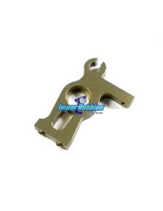 Soporte aluminio izquierdo eje 2ª velocidad KM Racing HK-1 HK410L - KM H-K1 - Ultimas Unidades - En Liquidación