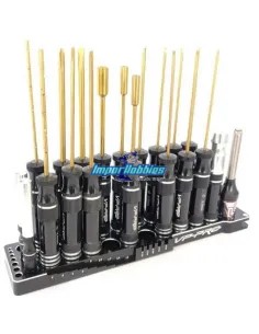 Tool Kit - 20 Tools + aluminum base & transport bag VP-Pro RS-619 - VP-Pro Racing Tools