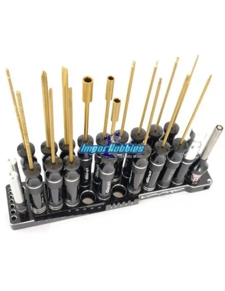 Kit d'outils - 20 outils + base en aluminium et valise VP-Pro RS-619 - Outils VP-Pro Racing