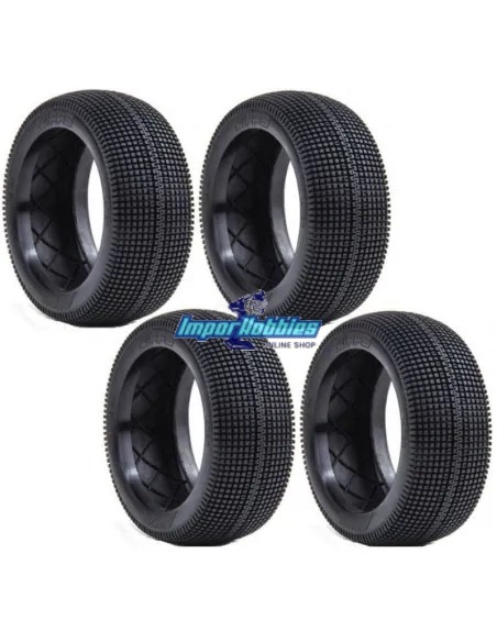Ruedas AKA Zipps Soft Long Wear (4 Uds.) Solo Goma 14020XXT - Ruedas AKA Race 1/8 Buggy