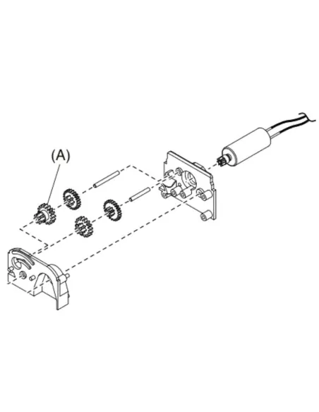 Metal Servo Gear - 4th Kyosho Mini-Z MR-03 MZW417 - Kyosho Mini-Z MR-03 Sports / MR-03 VE - Spare Parts & Option Parts