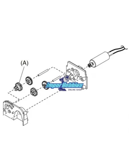 Pignon de servo - 4th Kyosho Mini-Z MR-03 MZW417 - Kyosho Mini-Z MR-03 Sports / MR-03 VE - Pièces detachées et options