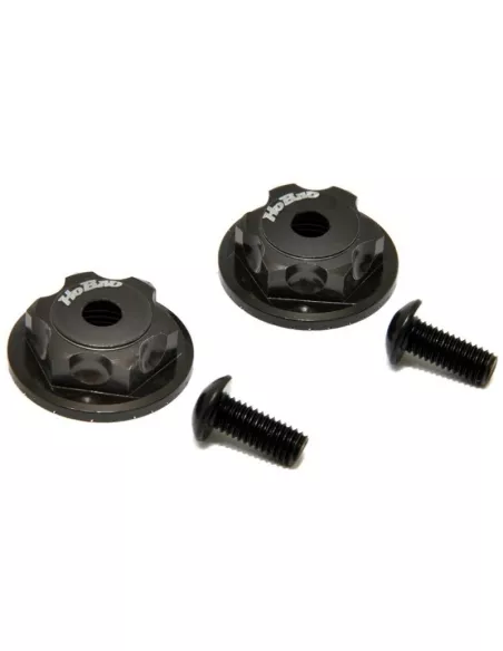 Double Lock Dustproof Wheel Nut & Button Screw (2 U.) Hobao Hyper MT Plus / MTe Plus / MTe Plus II OP-0090 - Hobao Hyper MT Plus