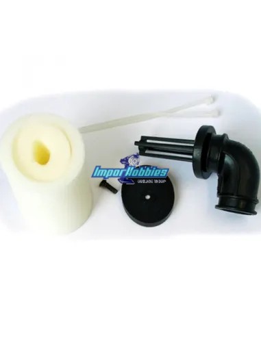 Filtro aire ovalado completo 1/8 Buggy Hobbytech STR8 / Spirit / NXT HT-501235 - Hobbytech STR8 DeLuxe & STR8 EVO RTR - Repuesto