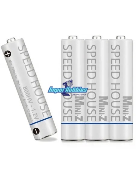 Bateria AAA recargable 800Mah Special Kyosho Mini-Z (4 Uds.) Speed House Kyosho 71998 - Pilas / Baterías / Elementos AA - AAA