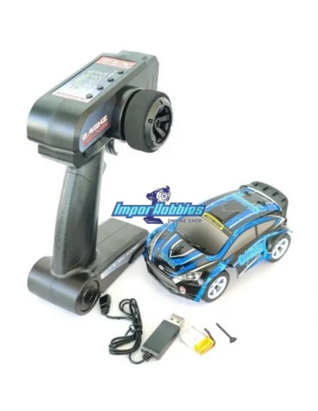 FTX Hooligan JNR 1/28 RallyCross Car Brushed 2.4Ghz ReadySet RTR Bleu FTX5526B - Voitures Radiocommandées 1/28Th