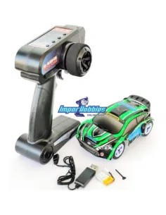 FTX Hooligan JNR 1/28 RallyCross Car Brushed 2.4Ghz ReadySet RTR Verde FTX5526G - Coches de radiocontrol Escala 1/28