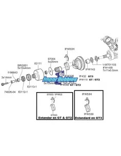 Clutch Bell GTW26 Kyosho Inferno GT / GT2 / GT3 IG111 - Kyosho Inferno GT / GT2 Nitro - Spare Parts & Option Parts 2