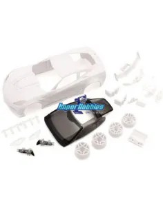 White Body Painting 98mm Kyosho Mini-Z MR-03 / RWD Chevrolet Corvette ZR1 MZN196 - Body Shells to Paint - White Kyosho Mini-Z