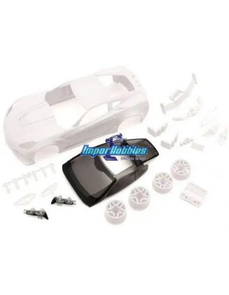 Carrocería para pintar 98mm Kyosho Mini-Z MR-03 / RWD Chevrolet Corvette ZR1 MZN196 - Carrocerías para pintar - Blanca Kyosho Mi