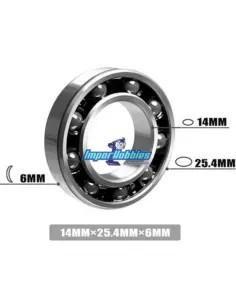 Rear Engine Bearing - Hybrid Ceramic 14x25.4x6mm Fussion FS-BE023-C - Nitro Engine Ball Bearings