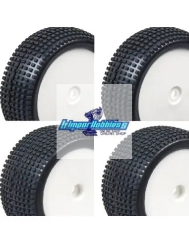 Ruedas Square delanteras & traseras 1/10 Buggy (4 Uds.) Hobbytech Survolt / Revolt / BXR S1 HT-429 / HT-430 - Ruedas 1/10 Buggy 