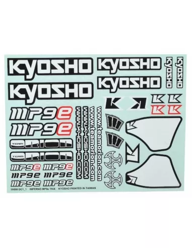 Body Decal Kyosho Inferno MP9e TKI4 IFD502 - Kyosho Inferno MP9e Kit EP - Spare Parts & Option Parts